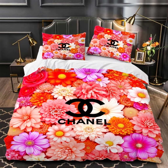 Chic 3-Piece Floral Duvet Cover Set with Vibrant Flower Print Modern Bedroom Decor Soft & Stylish