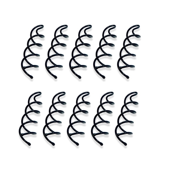 Chic Alloy Hair Accessories, Non-Scratch Ball Tips Spiral Bobby Hair Pins For Thick Hair Style, Anti-Fading With Round Head Design Perfect For Wedding Occasions (10Pcs)