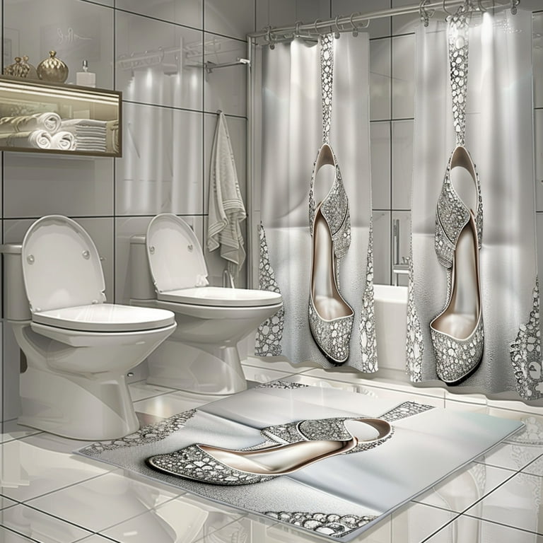 2024 Diamond Heel - 4pcs Bathroom Set