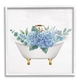 thumbnail image 1 of Chic Bathtub Hydrangea Blossoms Botanical & Floral Graphic Art White Framed Art Print Wall Art, 1 of 7