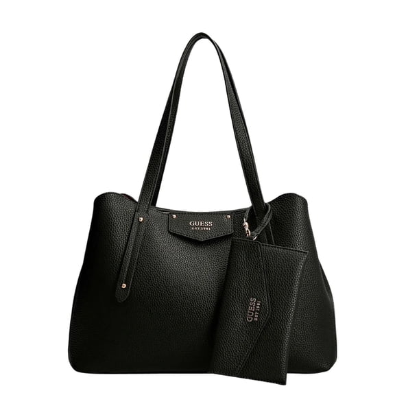 Chic Black Dual-Compartment Handbag