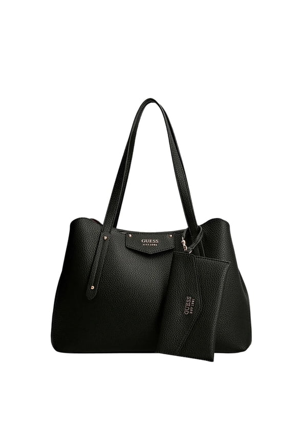 Chic Black Dual-Compartment Handbag