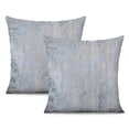thumbnail image 1 of Chic Blue Abstract Painting Decorative Pillow Cases: Beige & Teal, 18x18 Inches, 2-Pack, Retro Design that Brings Life to Your Home Decor, 1 of 7