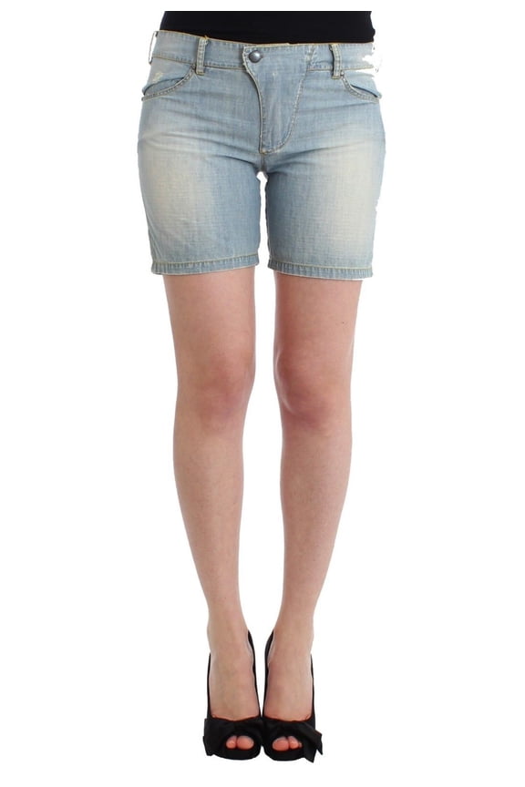 Chic Blue Denim Shorts - Ermanno Scervino