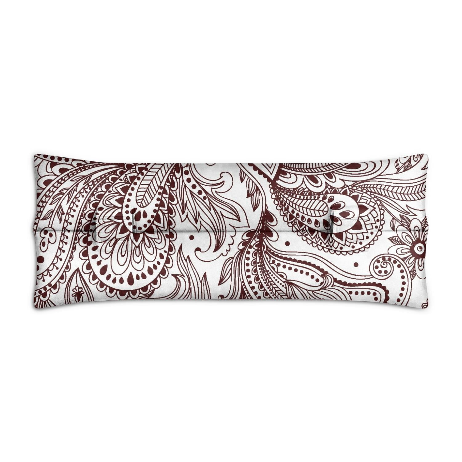 Chic Bohemian Vintage Print Mastectomy Pillow for Car - Soft Chest Protector After Surgery with Hook-and-Loop Straps