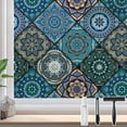 thumbnail image 1 of Chic Boho Day and Night Privacy Window Film with Free Installation Tools, Static Cling Window Privacy Film Decorative Stained Glass Look (B110, 17.7" x 118.1"), 1 of 9