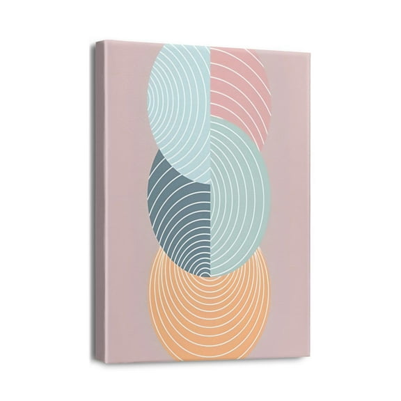 Chic Boho Wall Decor - Mid-Century Modern Sky Print Canvas Art - Enhances Living Room, Bedroom, Kitchen, Bathroom, Home Office - 12x16inch Size.