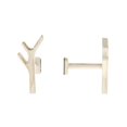 thumbnail image 1 of Evideco French Home Goods Curtain Holdbacks Chic Branch Design Curtain Tieback Hooks - Set of 2 Adhesive Metal Holdbacks for Drapery - Ecru/Gold, 1 of 6