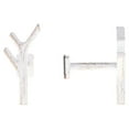 thumbnail image 1 of Evideco French Home Goods Curtain Holdbacks Chic Branch Design Curtain Tieback Hooks - Set of 2 Adhesive Metal Holdbacks for Drapery - White/Gold, 1 of 6