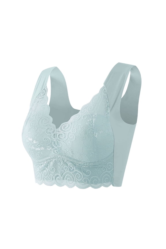 Chic Bras for Women Posture Correcting Push up Bra Wireless Seamless Full Coverage Comfort Anti Sagging Bras Grey, 4XL