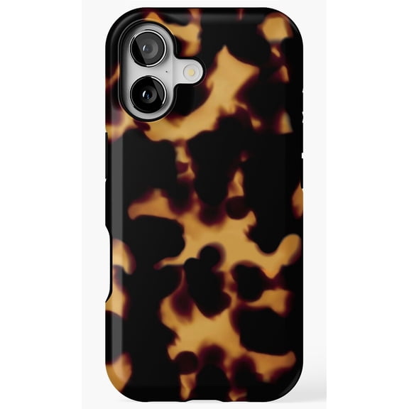 Chic Brown Tortoiseshell Aesthetic Pattern Phone Case for iPhone 17 16 15 14 13 12 11 Pro Max
