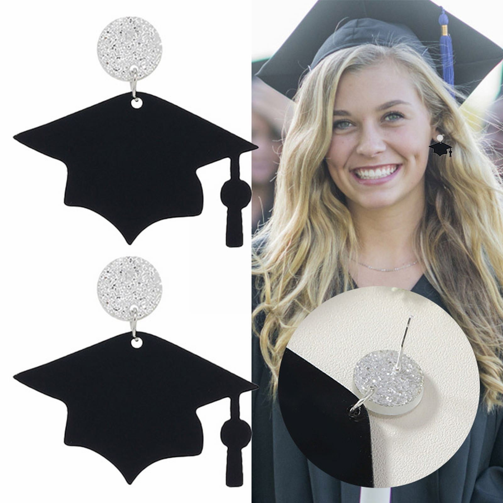 Chic Charm Earrings,Graduation Earrings For Women Girls Acrylic 2023