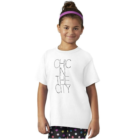 Chic City Style Fashion Fashionista Girls Kids T Shirt Tees Teen Brisco Brands L