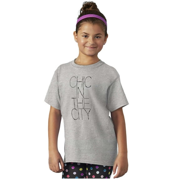 Chic City Style Fashion Fashionista Girls Kids T Shirt Tees Teen Brisco Brands S