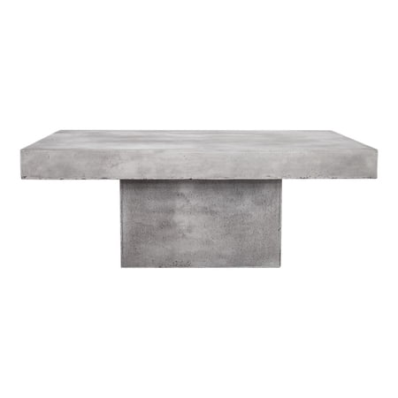 Chic Coffee Table - Modern Round Wood & Concrete Living Room Accent