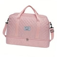thumbnail image 1 of Chic Cotton Travel Shoulder Bag With Easy Access Pockets For Organized Packing, 1 of 8
