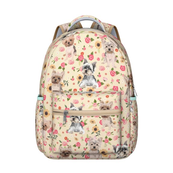 "Chic Dog Themed Backpack - Spacious & Lightweight for Everyday Use, Waterproof Fabric, Great Gift for Pup Lovers"