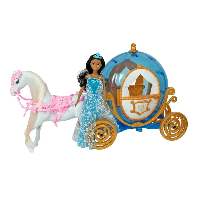 Chic Dolls Princess Doll with Horse and Carriage Ages 3 Years and up 21.6 x 7.7 x 13.1