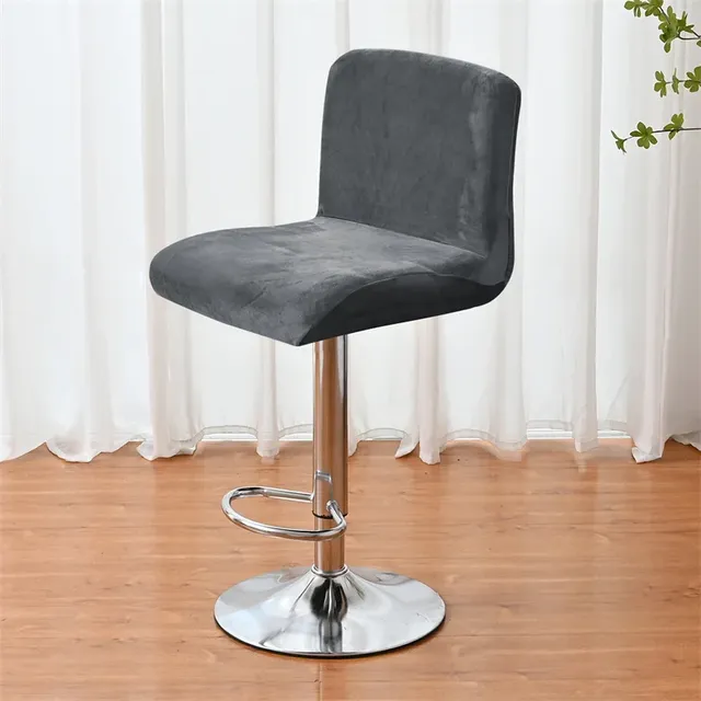 Chic Elegant and Soft Velvet Dining Room Barstool Slipcover Protector