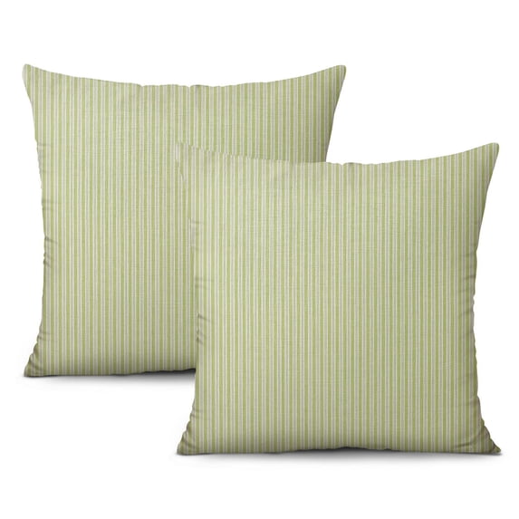 Chic Farmhouse Throw Pillow Covers in Grey & Beige, Pack of 2, 18x18 inch – Modernize Your Living Space