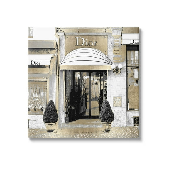 Chic Fashion Glam Storefront Beauty & Fashion Graphic Art Gallery Wrapped Canvas Print Wall Art