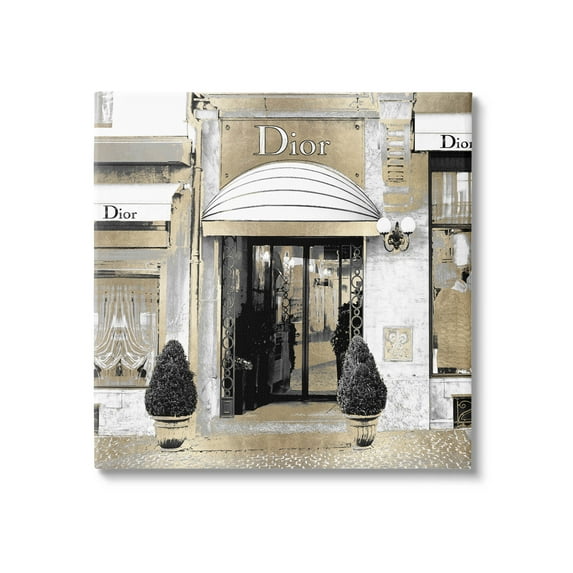 Chic Fashion Glam Storefront Beauty & Fashion Graphic Art Gallery Wrapped Canvas Print Wall Art