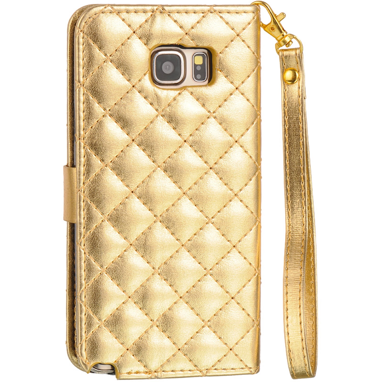 Chic Fashion Quilted Design Pattern Wallet Case for Samsung Note 5 (Exact Perfect Fit)