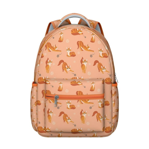 "Chic Floral Cat Backpack - Excellent Gift for Students, Waterproof Bookbag for College & Work, Lightweight Laptop Backpack with Multiple Pockets"