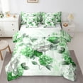 thumbnail image 1 of Chic Floral King Comforter Set 7 Pieces Women Hydrangea Flower Bedding Comforter Sets,Green Ombre Bed in a Bag Gradient Oil Painting Bedding Set,Vintage Watercolor Bed Sheets Set, 1 of 6