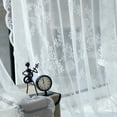 thumbnail image 1 of Chic Floral Lace Sheer Curtain 1 Panel,Sheer Lace Decorative Curtain Panel Lightweight Windows Curtains for Bedroom Living Room,59 x 71 inch, 1 of 9