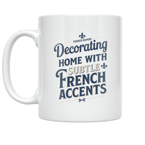 Chic French Decor Mug - French Culture Enthusiast - 11 oz Ceramic Coffee Mug