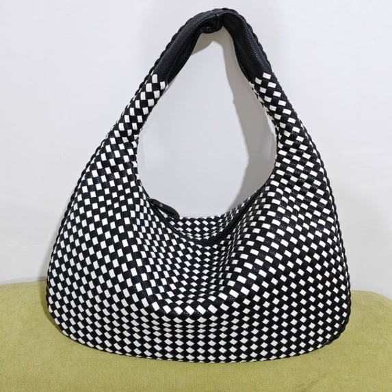 Chic French Weave Handbag for Women - Elegant Versatile Shoulder Bag, Unique Crossbody Purse, Quality Commuter Tote