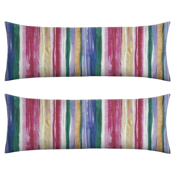 Chic Geometric Body Pillow Case 20x54 - Fashionable Long Pillow Cover with Hidden Zipper, Cozy Stretchy Fabric for Bed, Couch & Office