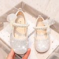Chic Girls Princess Leather Shoes Elegant Glitter Children's Flat
