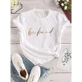 thumbnail image 1 of Chic Graphic Tee for Women - Soft Crew Neck, Casual Short-Sleeve - Perfect for Everyday Wear, 1 of 5
