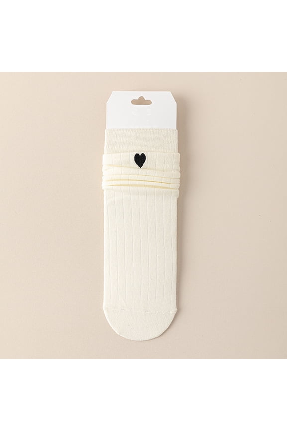 Chic Gray Bow-Detail Lightweight Cotton Socks - Mid-Calf Socks for Women for Ballerina Style (One Size, 5 Pairs)