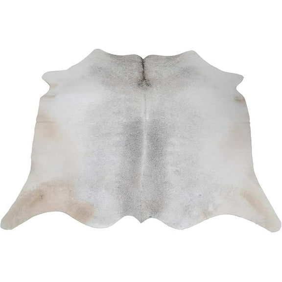 Chic Gray Cowskin Rug - Small Hair-On Area Rug Ideal for Modern Home Decor, Adds a Soft and Stylish Element to Any Space