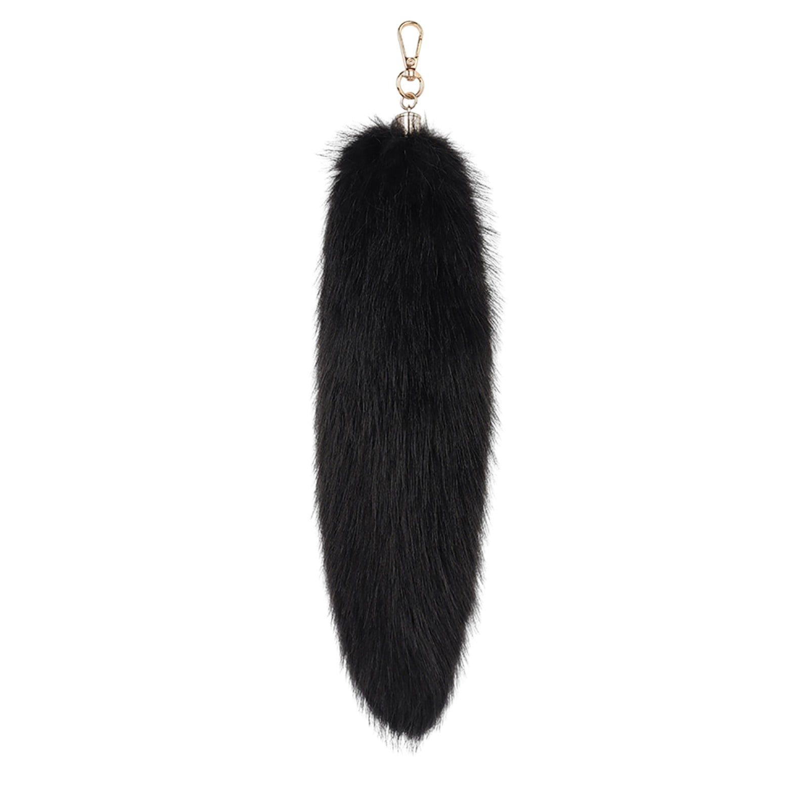 Cat Ears Keychain With Pom Pom - Soft Fuzzy Bag Charm, Key Ring Holder, Cute Gift For Girls & Teens