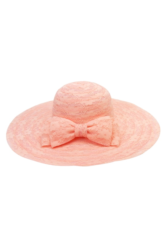 Floppy Hat w/ Back Bow - Pink