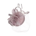 thumbnail image 1 of Chic Headwear Sinamay Rose Feather Bow Fascinator - Lavender, 1 of 1