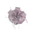 thumbnail image 1 of Chic Headwear Woven Loop Feathering Fascinator - Lavender, 1 of 1