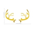 thumbnail image 1 of Chic Holiday Christmas Reindeer - Deer Antler Vinyl Wall Art Decal - 28" x 23" Decoration Vinyl Sticker - White, 1 of 6