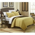 thumbnail image 1 of Chic Home 2-Piece Ressa Reversible Color Block Modern Design Quilt, 1 of 5