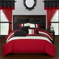 thumbnail image 1 of Chic Home  24 Piece Shilo Embroidered Design Comforter Bedding Set, Red - Queen, 1 of 1
