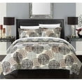 thumbnail image 1 of Chic Home  7 Piece Dorothy Boho Inspired Reversible Print Queen Quilt Set, Beige with Sheet Set, 1 of 1