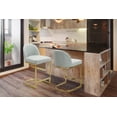 thumbnail image 1 of Chic Home Airlie PU Leather Upholstered Half-Moon Counter Stool, 1 of 4