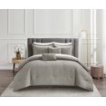 thumbnail image 1 of Chic Home Aksel Grey Queen 5-Piece Comforter Set, 1 of 7