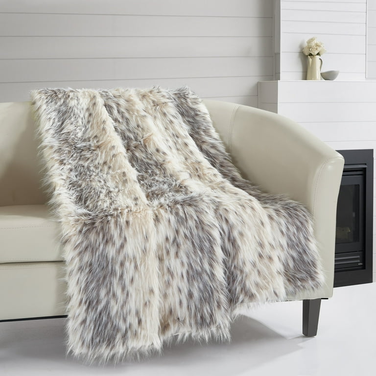 Walmart faux fur throw sale