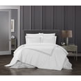 thumbnail image 1 of Chic Home Alfy 7-Piece Solid Color Cotton Duvet Set, King, Navy, 1 of 6