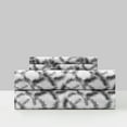 thumbnail image 1 of Chic Home Amyrah 4-Piece Geometric Sheet Set, King, Grey, 1 of 2